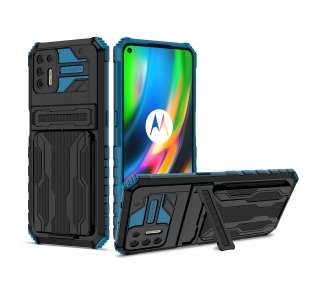 Funda Rock Anti-Golpe Tarjetero y Soporte Compatible con Iphone 13 Pro Max 6.1"