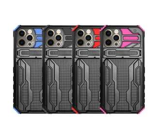 Funda Rock Anti-Golpe Tarjetero y Soporte Compatible con Iphone 13 Pro Max 6.1"