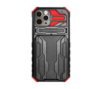 Funda Rock Anti-Golpe Tarjetero y Soporte Compatible con Iphone 13 Pro Max 6.1"