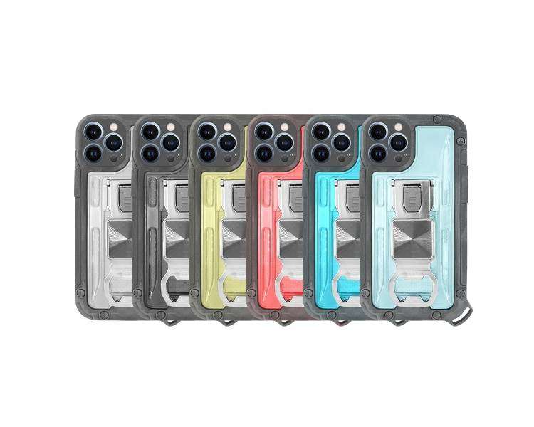 Funda AntiGolpe Compatible para iPhone 13 Pro Max 6.7" con Imán y Abrebotellas