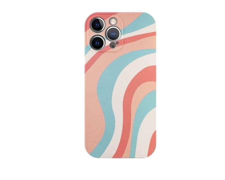 Funda Silicona Suave Elástica 4 Dibujos Compatible con iPhone 13 Pro V2