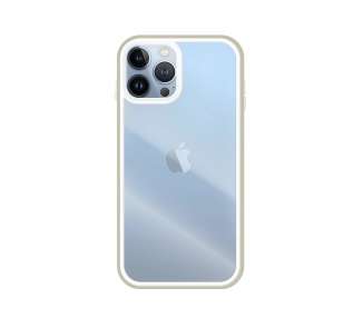 Funda Anti-golpe Transparente con Borde de Color de Goma para IPhone 13 PRO