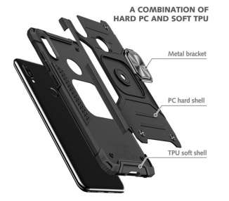 Funda Antigolpe Armor-Case para iPhone 13 Pro con Imán y Soporte de Anilla 360º