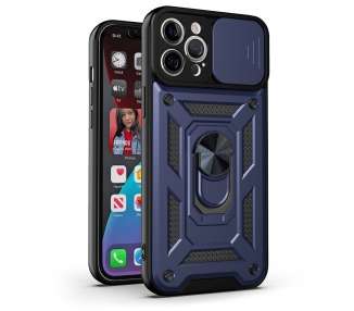 Funda con Anilla y Cámara Deslizante Compatible para iPhone 12 Pro Max con Imán