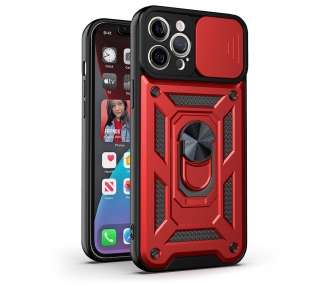 Funda con Anilla y Cámara Deslizante Compatible para iPhone 12 Pro Max con Imán