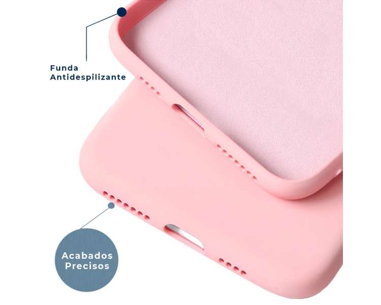 Funda Silicona Suave Compatible con IPhone 12 6.1" con Cámara 3D