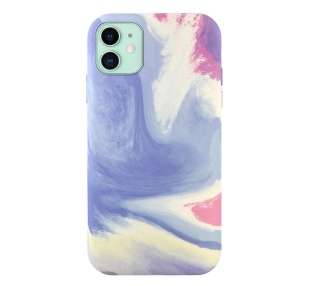 Funda Silicona Suave Elástica 4 Dibujos Compatible con iPhone 12