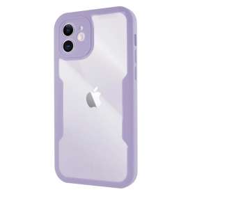 Funda Doble Silicona para Anti-Golpe iPhone 12 Mini Silicona Delantera y Trasera