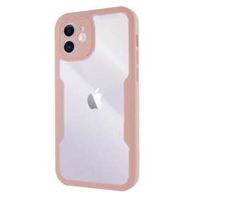 Funda Doble Silicona para Anti-Golpe iPhone 12 Mini Silicona Delantera y Trasera