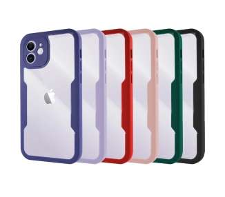 Funda Doble Silicona para Anti-Golpe iPhone 12 Mini Silicona Delantera y Trasera