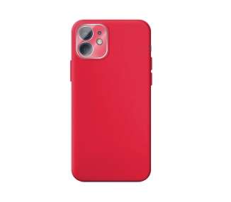 Funda Silicona Suave Compatible con IPhone 12 Mini con Protector Camara 3D