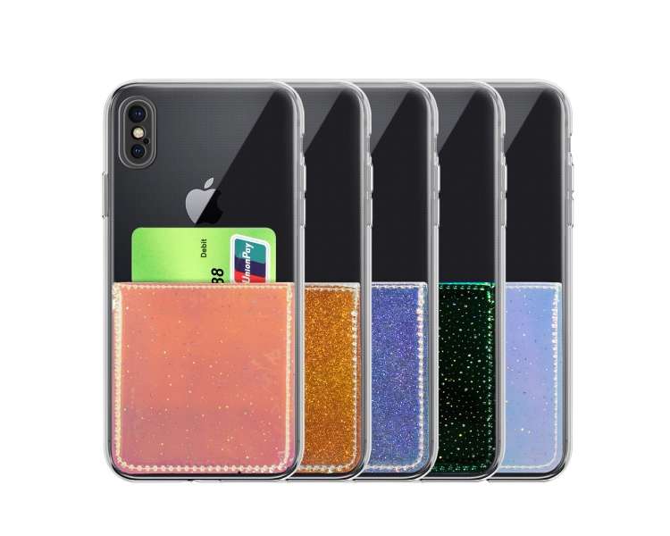 Funda Gel Compatible para iPhone 11 Pro Max con Tarjetero