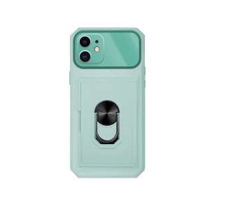 Funda Anti Golpe con Anilla y Tarjetero para iPhone 11 Cubre Cámara Total