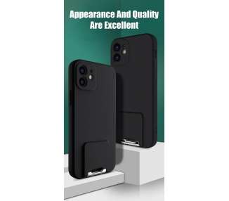 Funda Gel Silicona Suave Flexible para iPhone 11 Soporte Plegable 4-Colores