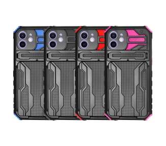 Funda Rock Anti-Golpe Tarjetero y Soporte Compatible con Iphone 11 6.1"