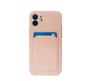 Funda Silicona Suave con Tarjetero Compatible con Iphone 11 con Cámara 3D