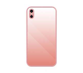 Funda Silicona Tempered Glass Compatible con iPhone XS MAX