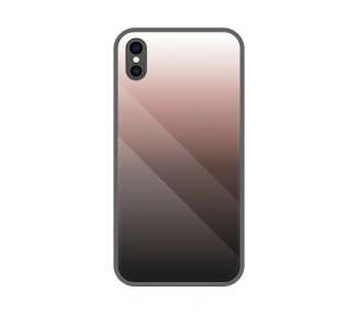 Funda Silicona Tempered Glass Compatible con iPhone XS MAX