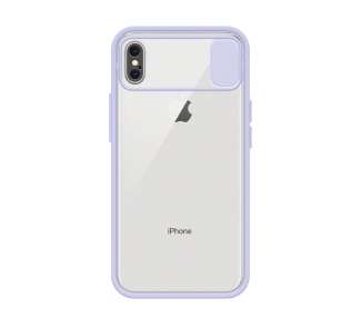 Funda Gel Compatible para Iphone Xs Max con cámara Cubierta Deslizante