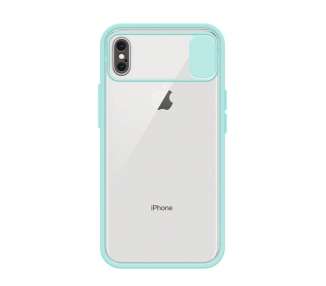 Funda Gel Compatible para Iphone Xs Max con cámara Cubierta Deslizante