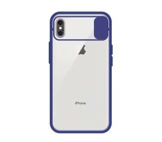 Funda Gel Compatible para Iphone Xs Max con cámara Cubierta Deslizante