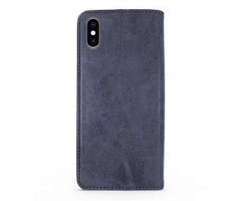 Funda Tapa con Tarjetero Compatible con iPhone X,XS Polipiel