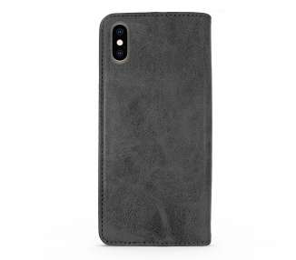 Funda Tapa con Tarjetero Compatible con iPhone X,XS Polipiel