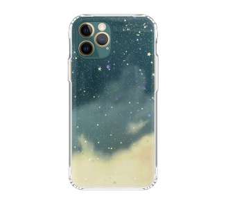 Funda Purpurina Cloud Antigolpe Compatible con iPhone X,XS