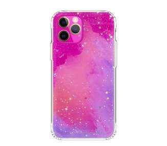 Funda Purpurina Cloud Antigolpe Compatible con iPhone X,XS