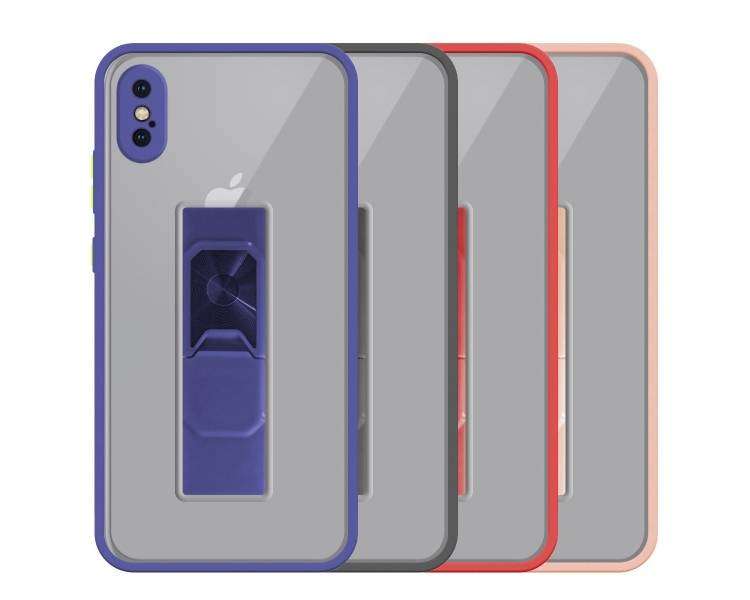 Funda Kickstand Antigolpe para iPhone X,XS con Imán y Soporte de Pestaña