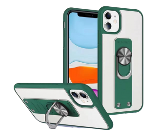 Funda Gel Bracket Compatible con iPhone 6,7,8 Plus Iman con soporte de Anilla