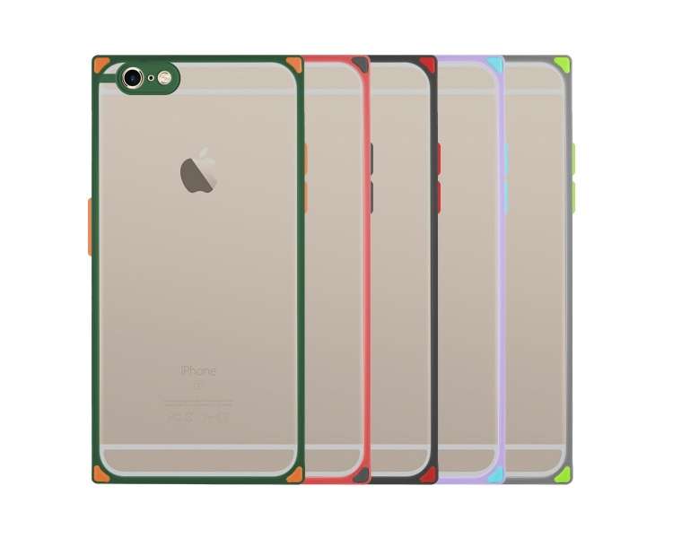 Funda Cubik Compatible para iPhone 6 Plus con borde de color