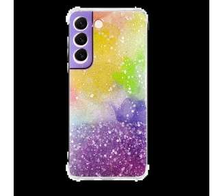 Funda Gel Compatible para Purpurina Protección Cámara 3D Samsung Galaxy S22