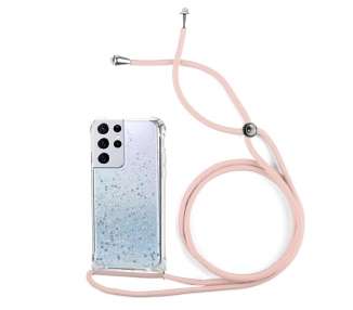 Funda Gel transparente con Cordón Compatible para Samsung Galaxy S22 Plus