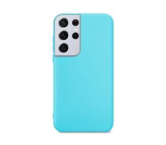 Funda Silicona Suave Compatible con Samsung S21 Ultra con Cámara 3D