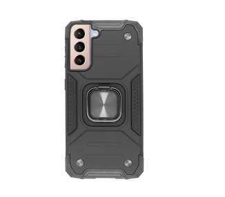 Funda Antigolpe Armor-Case Compatible con Samsung Galaxy S21 Plus Imán y Anilla