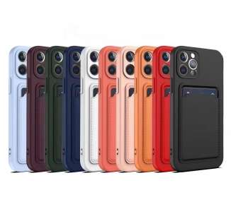 Funda Silicona Suave con Tarjetero Compatible con Samsung S21 Plus con Cámara 3D