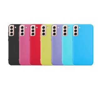 Funda Silicona Suave Compatible con Samsung S21 con Cámara 3D