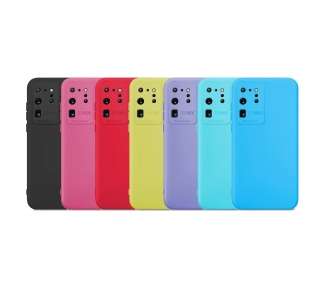 Funda Silicona Suave Compatible con Samsung S20 Ultra con Camara 3D