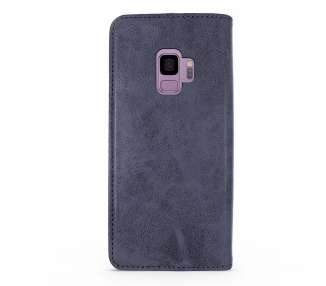 Funda Tapa con Tarjetero Compatible con Samsung Galaxy S9 Polipiel