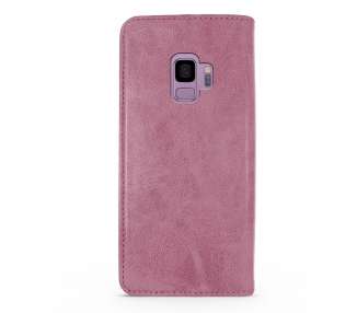 Funda Tapa con Tarjetero Compatible con Samsung Galaxy S9 Polipiel