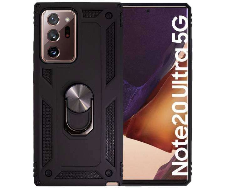 Funda Aluminio Compatible Con Samsung Galaxy Note 20 Ultra Imán y Anilla