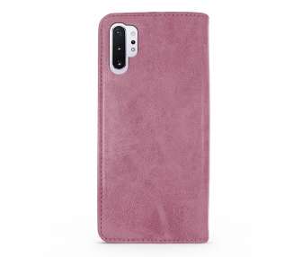 Funda Tapa con Tarjetero Compatible con Samsung Galaxy Note 10 Plus Polipiel