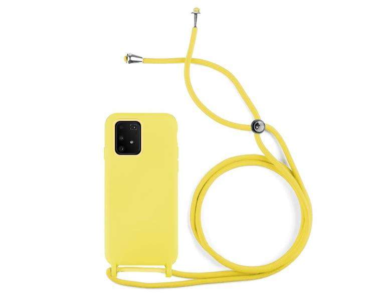 Funda suave con Cordón Compatible con Samsung Galaxy A91,S10 Lite