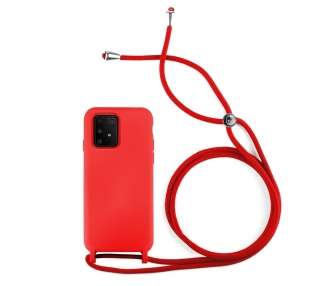 Funda suave con Cordón Compatible con Samsung Galaxy A91,S10 Lite