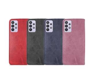 Funda Tapa con Tarjetero Compatible con Samsung Galaxy A73 Polipiel