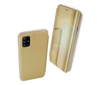 Funda Flip con Stand Compatible para Samsung Galaxy A71 , A71 5G Clear View