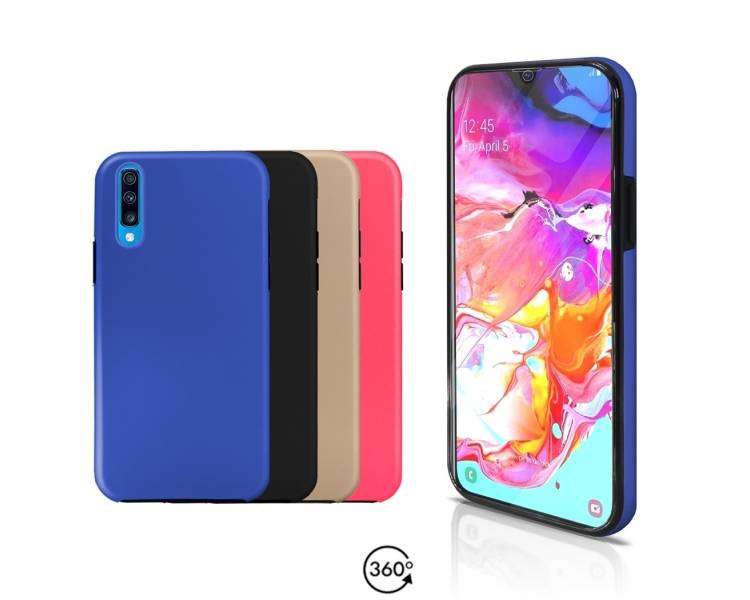 Funda Doble Compatible con Samsung Galaxy A70 Silicona Delantera y Trasera