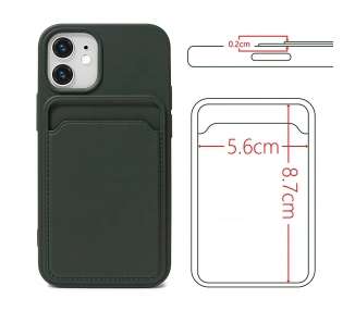 Funda Silicona Suave con Tarjetero Compatible con Samsung A52-5G con Cámara 3D