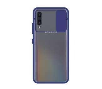 Funda Gel Compatible para Samsung Galaxy A50,A30S con cámara Cubierta Deslizante